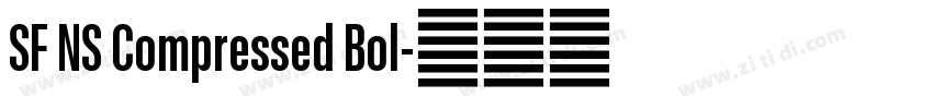 SF NS Compressed Bol字体转换